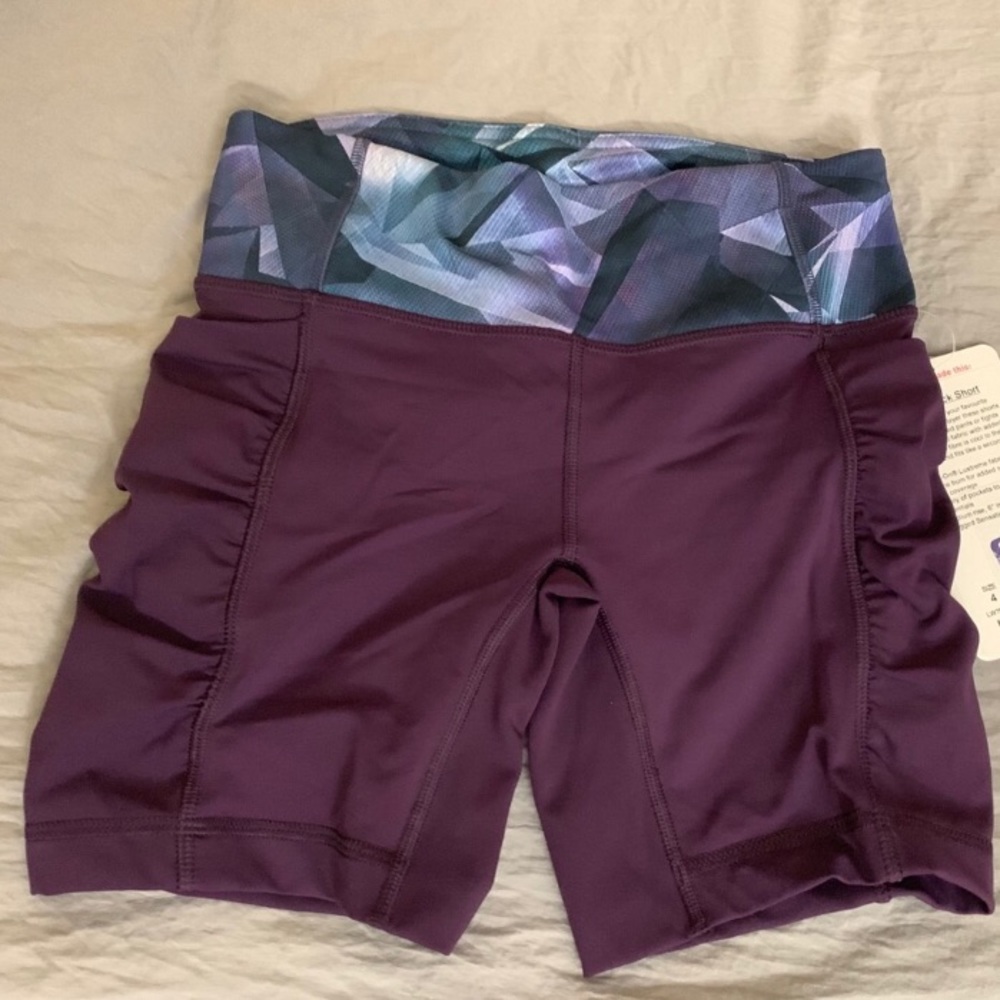 NWOT lululemon speed track biker shorts sz4